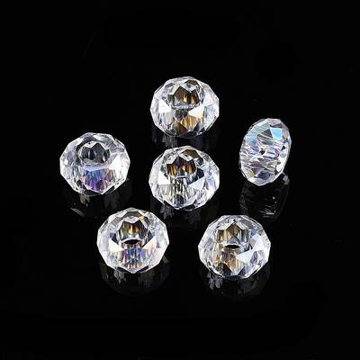 Transparent Glass European Beads