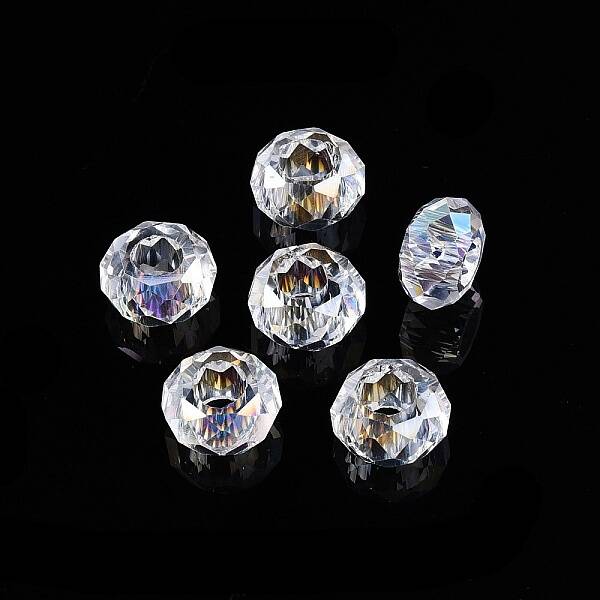 Transparent Glass European Beads