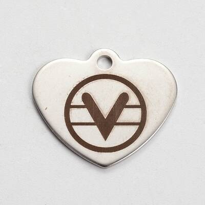 Tarnish Resistant 201 Stainless Steel Heart Pendants