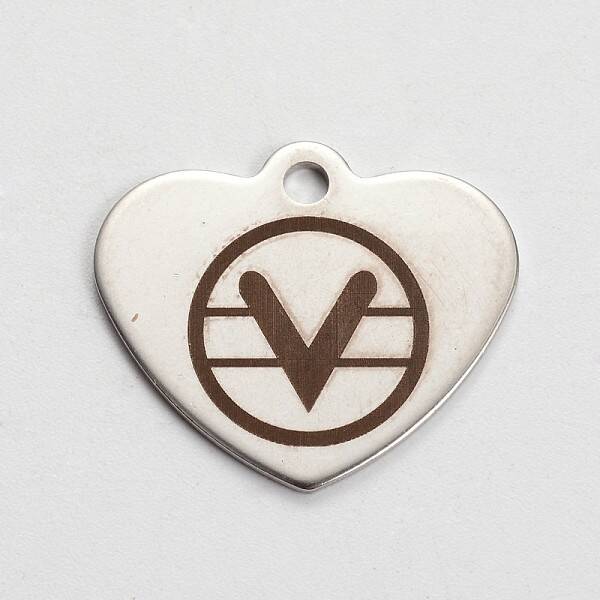 Tarnish Resistant 201 Stainless Steel Heart Pendants