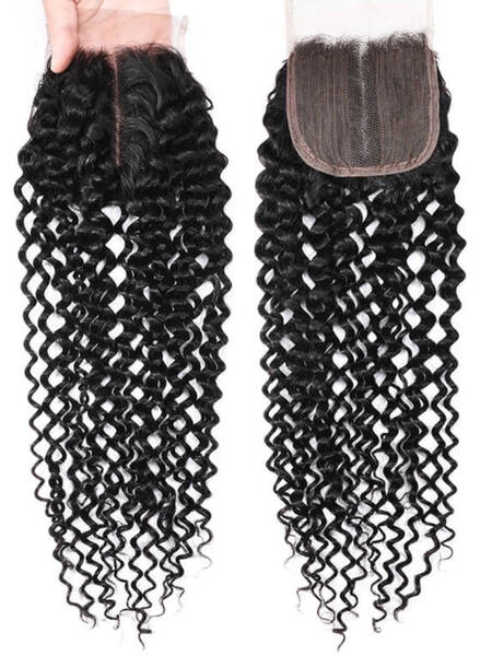 UNice Virgin Human Hair Upgrade Lace Closure Jerry Curly 4x0.75