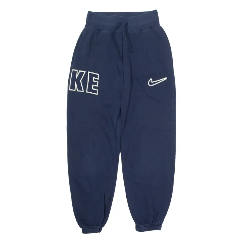 NIKE Mens Joggers Blue Tapered XS W26 L29
