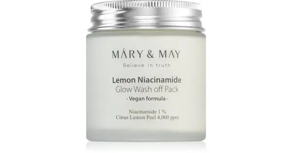 Mary & may Lemon Niacinamide Glow CLEANSING FACE MASK - 125g