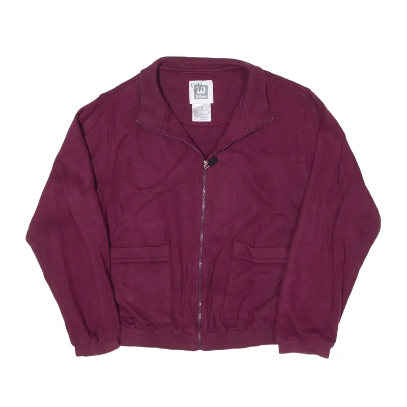 WILSON Track Jacket Maroon Mens S