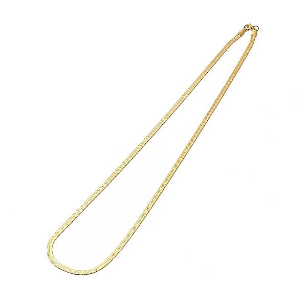 Ion Plating(IP) 304 Stainless Steel Herringbone Chain Necklace for Men Women