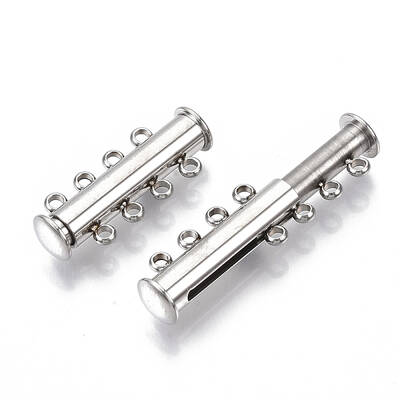 Tarnish Resistant 201 Stainless Steel Magnetic Slide Lock Clasps