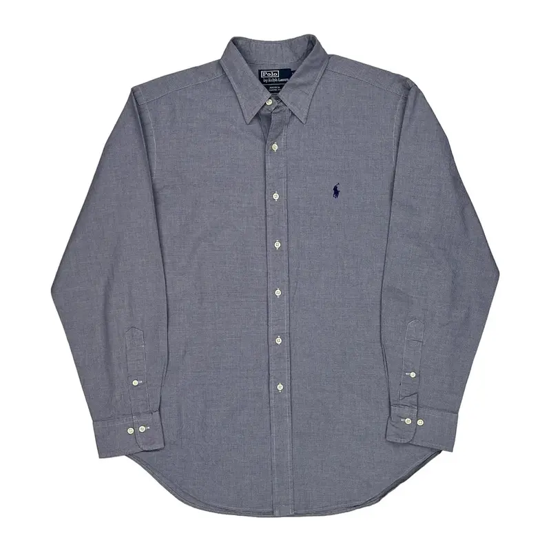 Andrew Polo By Ralph Lauren Checked Shirt - Large Blue Cotton