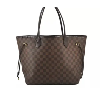 Pre-owned Louis Vuitton Canvas Tote Bags Damier Neverfull MM Shoulder Tote Bag N51105 LV