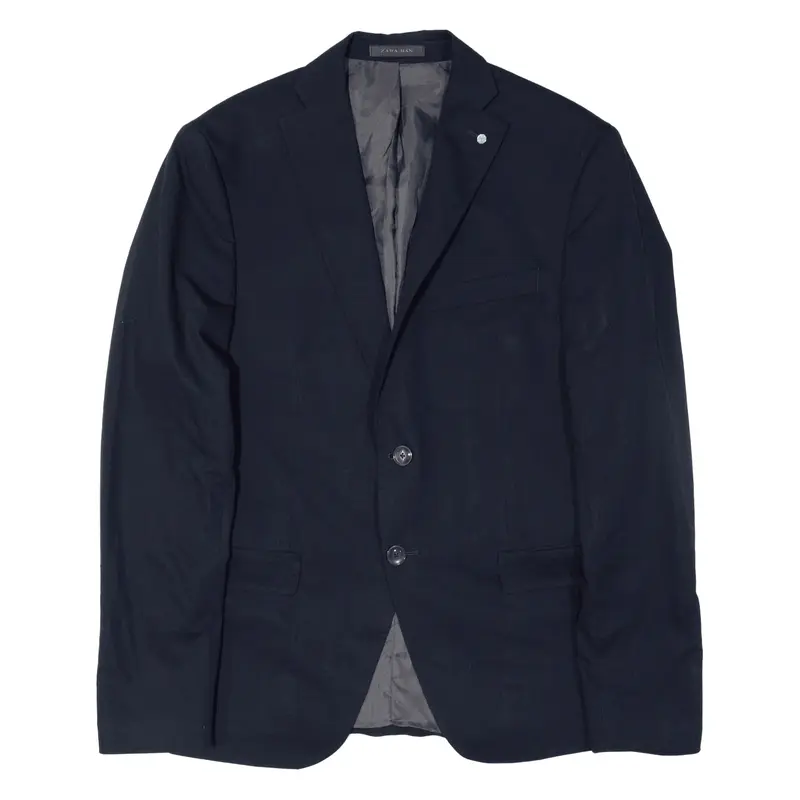 ZARA Man Blazer Jacket Blue Mens S