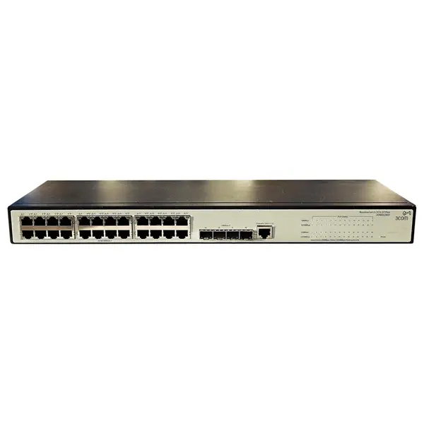 3Com 3CRBSG28HPWR93 | Baseline Plus 2928 HPWR 24 x RJ-45 Ports PoE 10/100/1000Base-T + 4 x SFP Ports Layer 2 Managed Gigabit ...