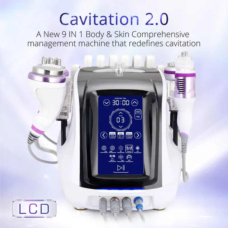 Aristorm 9 IN 1 40K Ultrasonic Cavitation RF Vacuum Microcurrent Lipo Laser Slimming Machine for Spa Salon Studio Home Use | ...