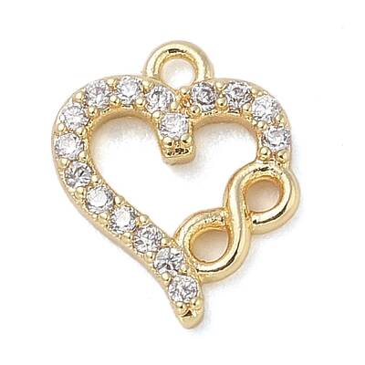 Brass with Cubic Zirconia Charms