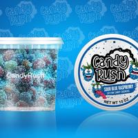 Sour Blue Razz Raspberry Cotton Candy Gushers - Gluten Free Sweet and Sour Viral TikTok Candy Snack Chewy Gummy Candies fruit...