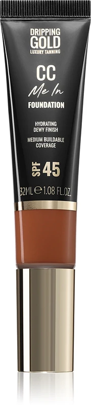 Dripping Gold CC Me In lightweight foundation SPF 45 color Coffee 9.5 32 ml