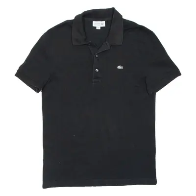 LACOSTE Slim Fit Mens Polo Shirt Black M