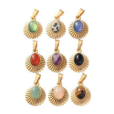 Natural Mixed Stone Pendants