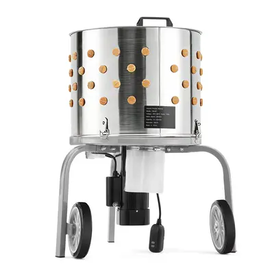 Garvee Powerful 20 Stainless Steel Chicken Plucker – 108 Soft Fingers, 500W Motor, Efficient Plume Removal, Easy Clean for...