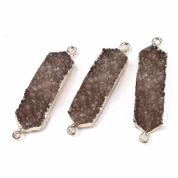 Resin Druzy Links Connectors