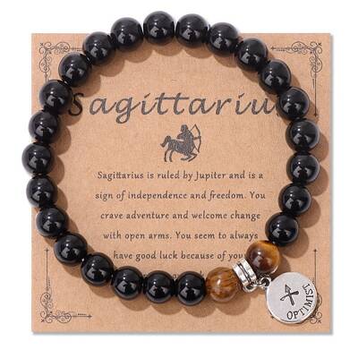 Natural Tiger Eye & Agate Beaded Stretch Bracelets