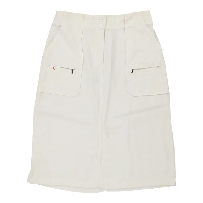 Marlboro Classics Midi Skirt - 33W UK 14 White Cotton