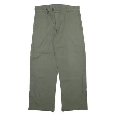 FISCHER PECHEUR Workwear Mens Trousers Grey Relaxed Straight W32 L28