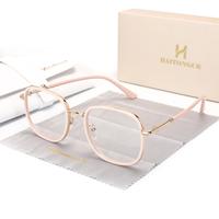Square reading glasses with high value and versatile for men and women, with glasses case and cloth