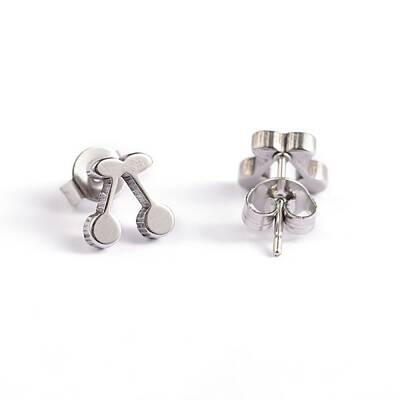 Tarnish Resistant Cherry 304 Stainless Steel Ear Studs