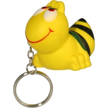 150 Customized Bee Key Chain - Stress Reliever - Polyurethane