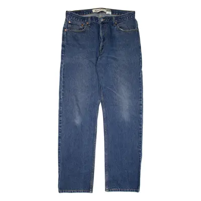LEVI'S 505 Jeans Mens Blue Regular Straight W36 L34