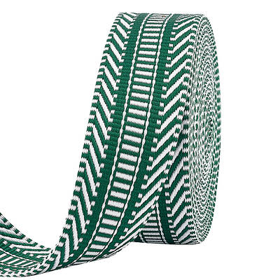 5 Yards Ethnic Style Polyester Jacquard Striped Ribbon