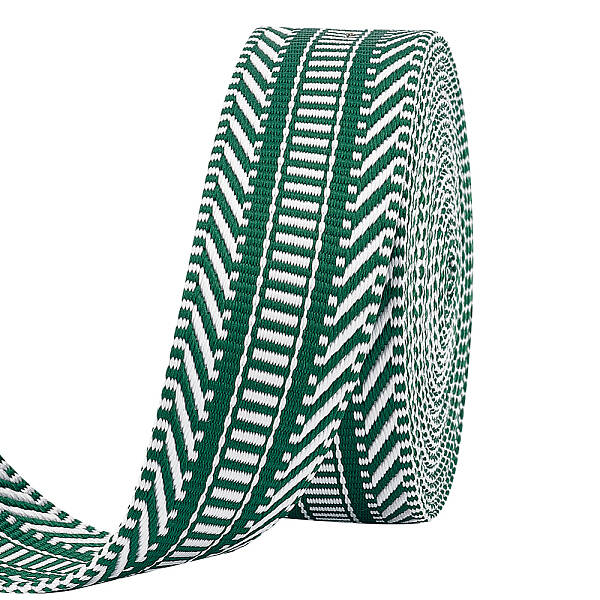 5 Yards Ethnic Style Polyester Jacquard Striped Ribbon