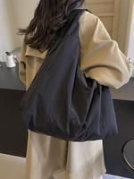 Women's Solid Canvas Shoulder Bag, Shoulder Purse, Mother's Day Gift, Fashionable Large Capacity Tote Bag for Work & Daily Us...