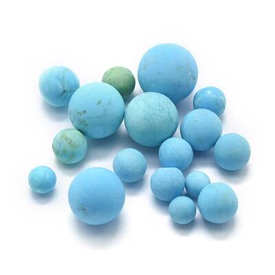 Dyed & Heated Natural Howlite Beads
