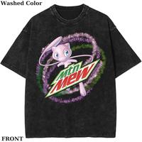 Pokemon Galar Starter T-Shirts, MTN MEW Pokemon T-Shirt, PKM Shirt, Anime Funny Shirt, Vintage Tee Streetwear Shortsleeve Pri...