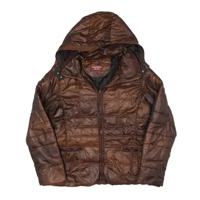 CARRERA BELLE Puffer Jacket Brown 90s Womens L