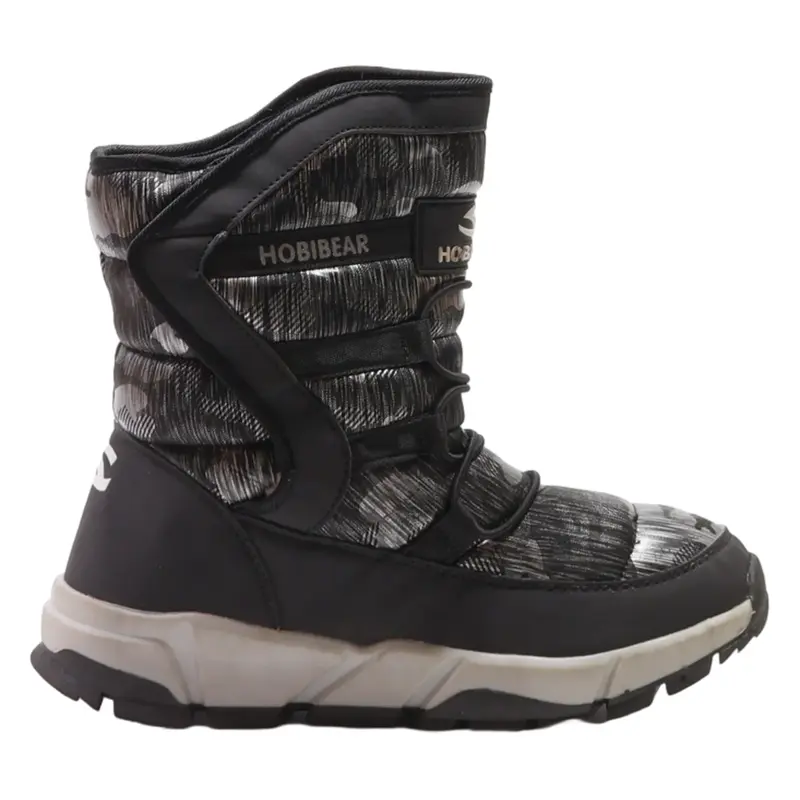 HOBIBEAR Snow Boots Black Synthetic Mens UK 7
