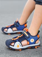 Boy's Colorblock Velcro Sport Sandals, Sandals for Summer, Summer Shoes, Casual Comfortable Lightweight Beach Sandals for Sum...