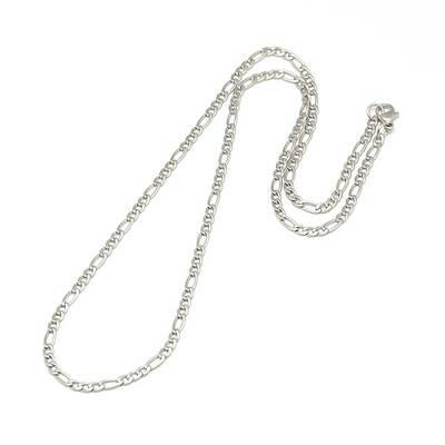 304 Stainless Steel Figaro Chain Necklace Making