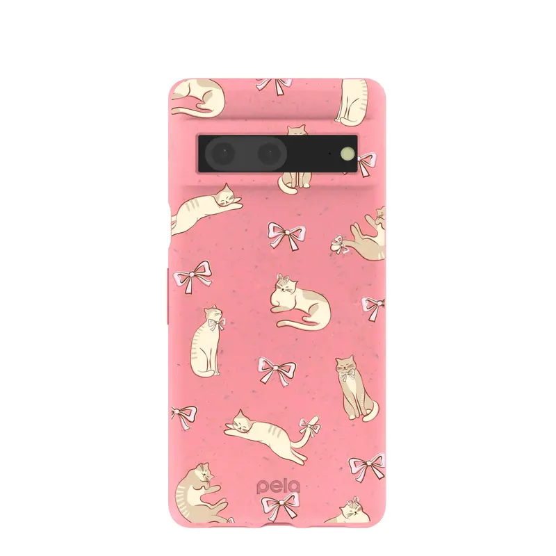 Bubblegum Pink Purrfection Google Pixel 7 Case