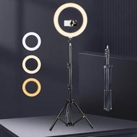 10 Inch Ring Light with Adjustable Tripod, USB Powered Selfie Ring Light with Remote Control, Selfie Ring Light for Photograp...