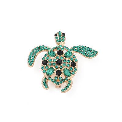 Zinc Alloy Rhinestone Brooch