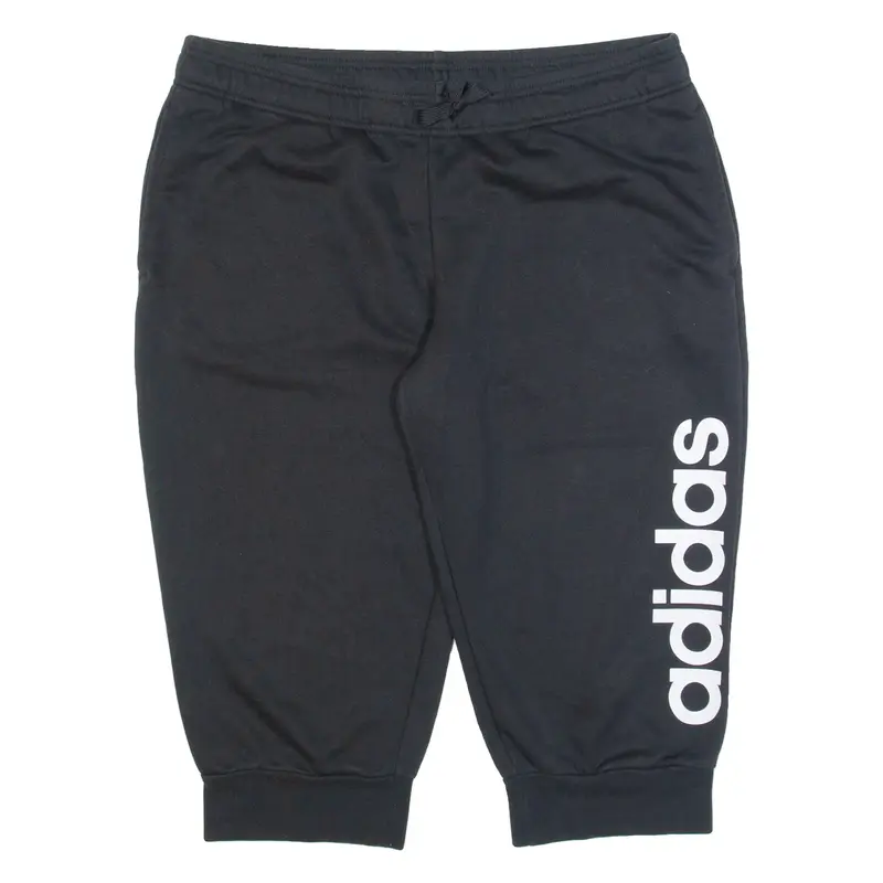 ADIDAS Womens Pedal Pushers Shorts Black Slim XL W36