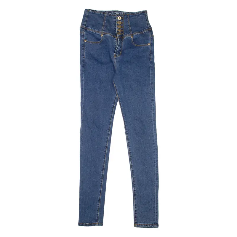 GUESS High Waist Womens Jeans Blue Slim Skinny Denim W25 L29