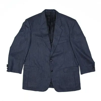 BURTON OF LONDON Fairlight Blazer Crepe Jacket Blue 90s Mens L