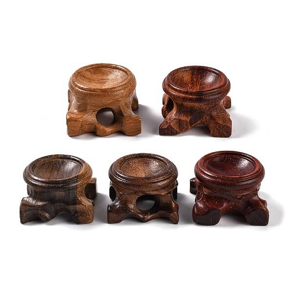 Wood Crystal Ball Display Bases