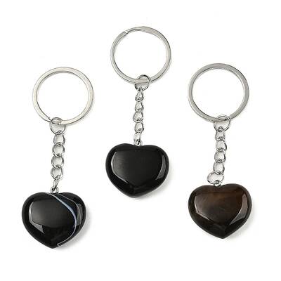 Natural Agate Keychain