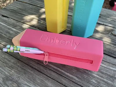 Personalized Jelly Pencil or Crayon Pouch