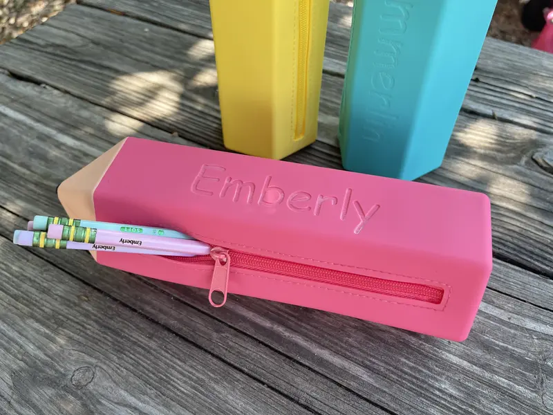 Personalized Jelly Pencil or Crayon Pouch