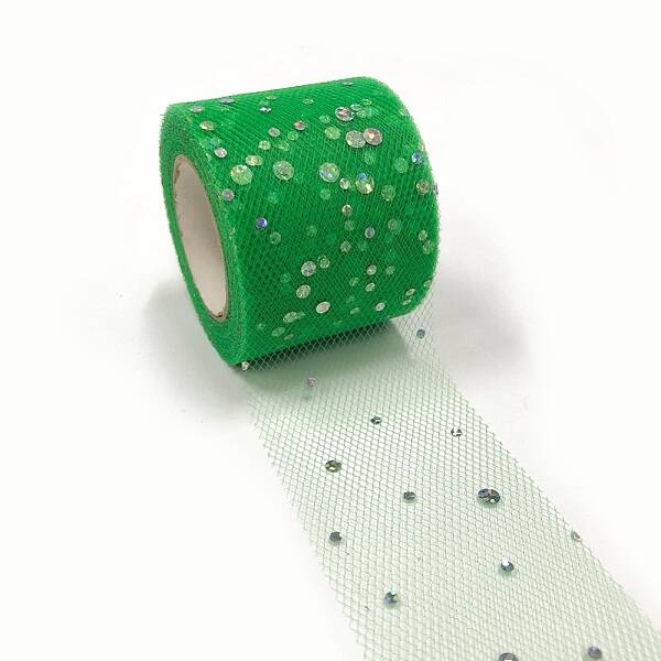 Glitter Sequin Deco Mesh Ribbons