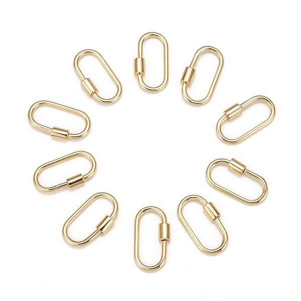 Brass Screw Carabiner Lock Charms